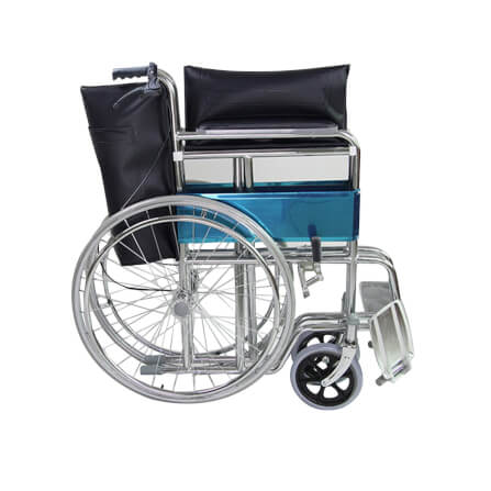 รถเข็นวีลแชร์  ELDERLIFE รุ่น HT-211H ล้อใหญ่ เหล็กชุปโครเมี่ยม_8
